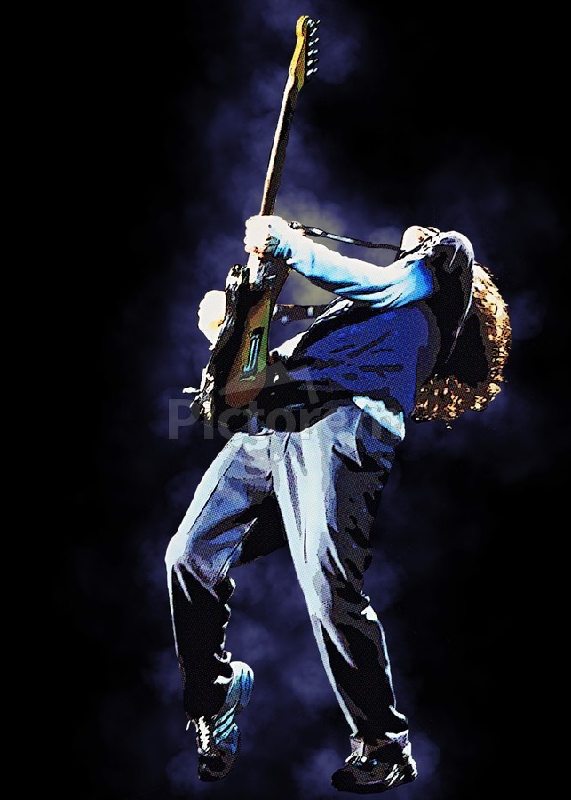 John Frusciante performing with the Red Hot Chili Peppers at the